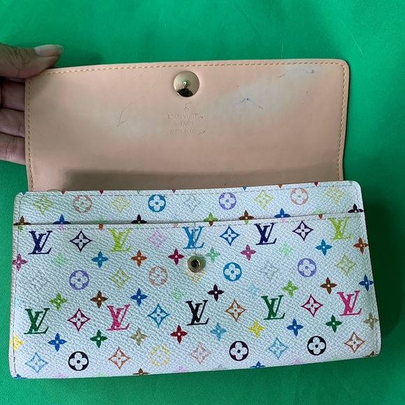 **SOLD**EUC Louis Vuitton Multicolor Wallet - Picture 4 of 6
